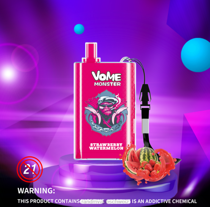 Tornado Vape Schweiz | RandM Vome Monster 00P2277 10000 Airflow Control Vape Pod Gerät 1St üppiges Eis